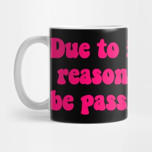 Financial Passing Neon Pink Mug